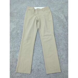 GAP True Straight Dress Pants Womens 6R Beige Mid Rise Stretch Business Office